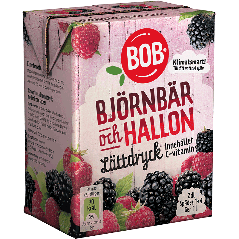 Lättdryck björnbär & hallon