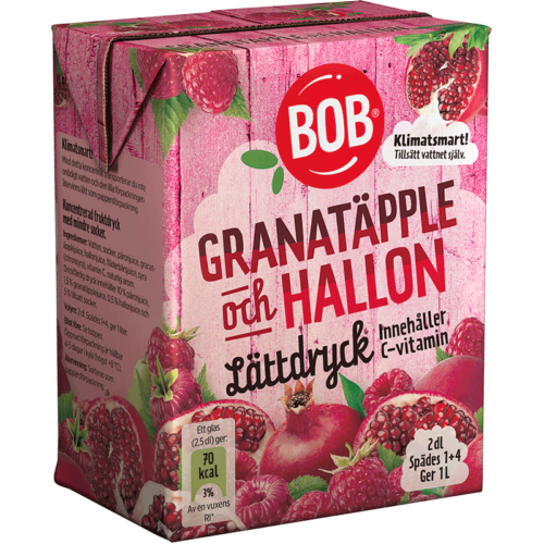 Lättdryck Granatäpple & Hallon