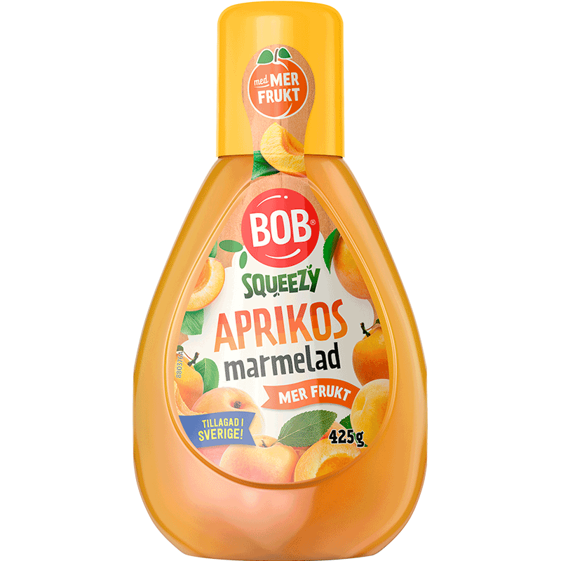 BOB Squeezy Aprikosmarmelad 425 g